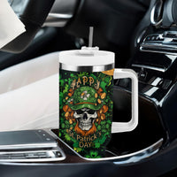 Happy St. Patrick's Day Skull Tumbler With Handle - Wonder Print Shop
