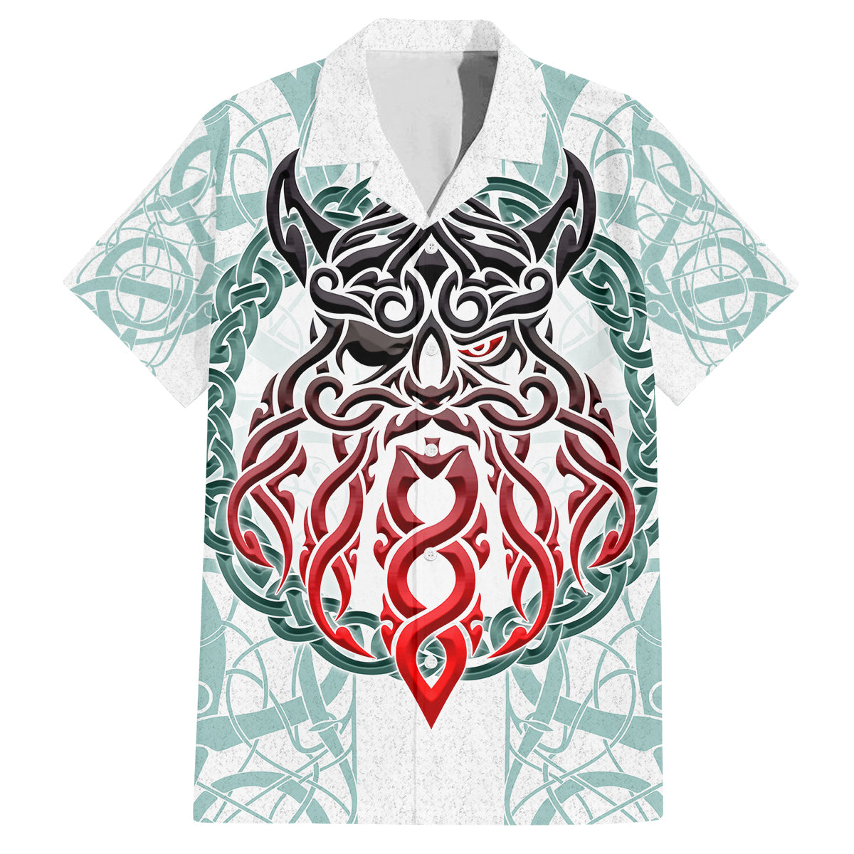 Vking Odin Family Matching Long Sleeve Bodycon Dress and Hawaiian Shirt God Of Asgard - Wonder Print Shop