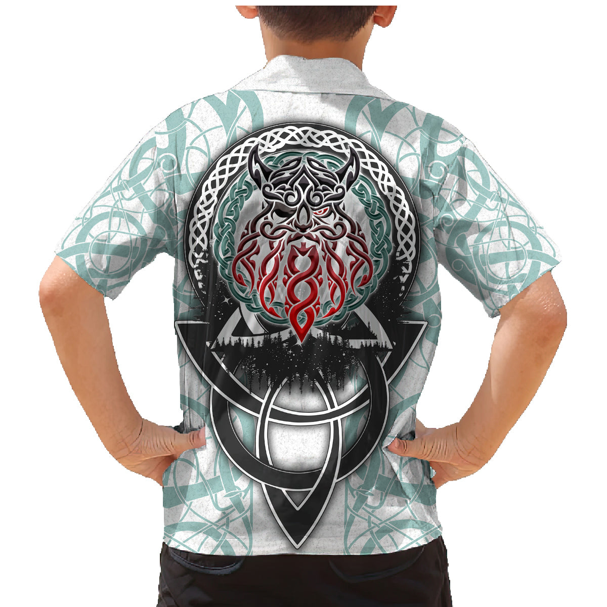 Vking Odin Family Matching Mermaid Dress and Hawaiian Shirt God Of Asgard - Wonder Print Shop