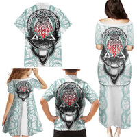 Vking Odin Family Matching Puletasi Dress and Hawaiian Shirt God Of Asgard - Wonder Print Shop