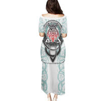 Vking Odin Family Matching Puletasi Dress and Hawaiian Shirt God Of Asgard - Wonder Print Shop