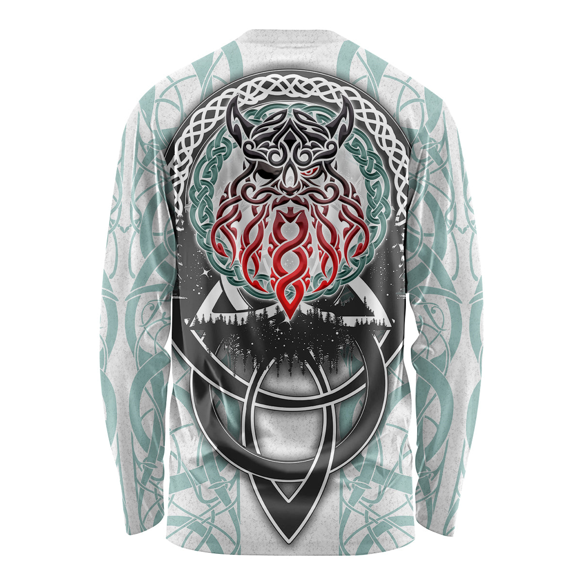 Vking Odin Long Sleeve Shirt God Of Asgard - Wonder Print Shop