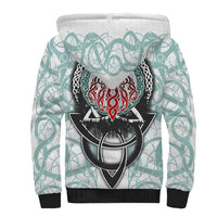 Vking Odin Sherpa Hoodie God Of Asgard - Wonder Print Shop