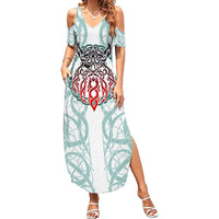 Vking Odin Summer Maxi Dress God Of Asgard - Wonder Print Shop