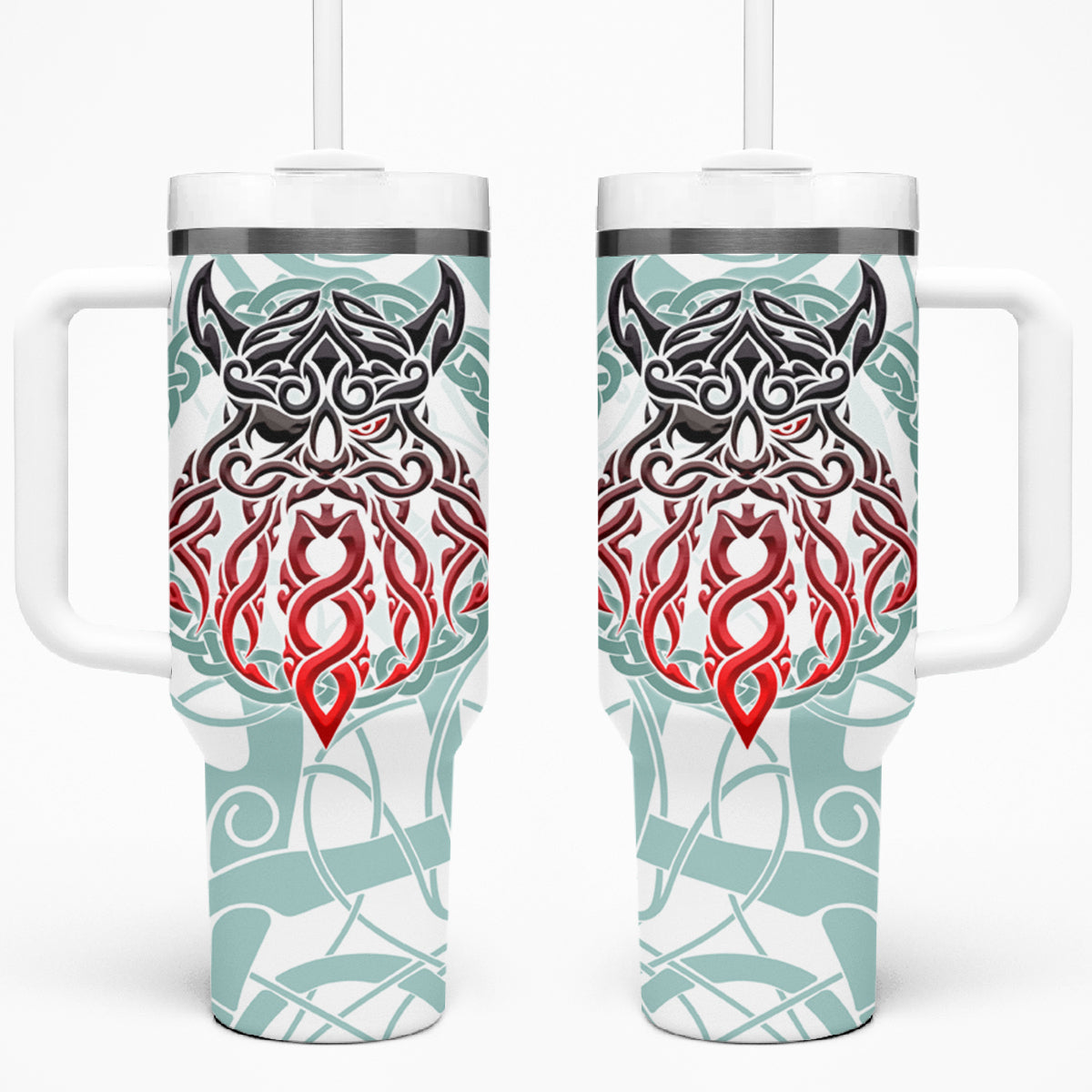 Vking Odin Tumbler With Handle God Of Asgard - Wonder Print Shop