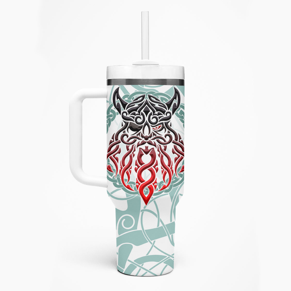 Vking Odin Tumbler With Handle God Of Asgard - Wonder Print Shop