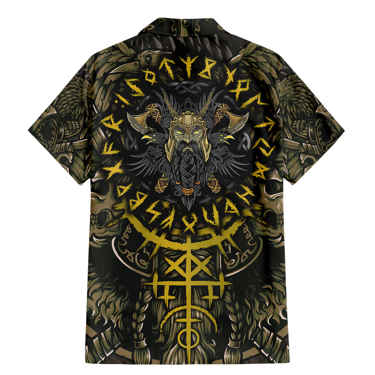 Viking Warrior Family Matching Mermaid Dress and Hawaiian Shirt - Wonder Print Shop