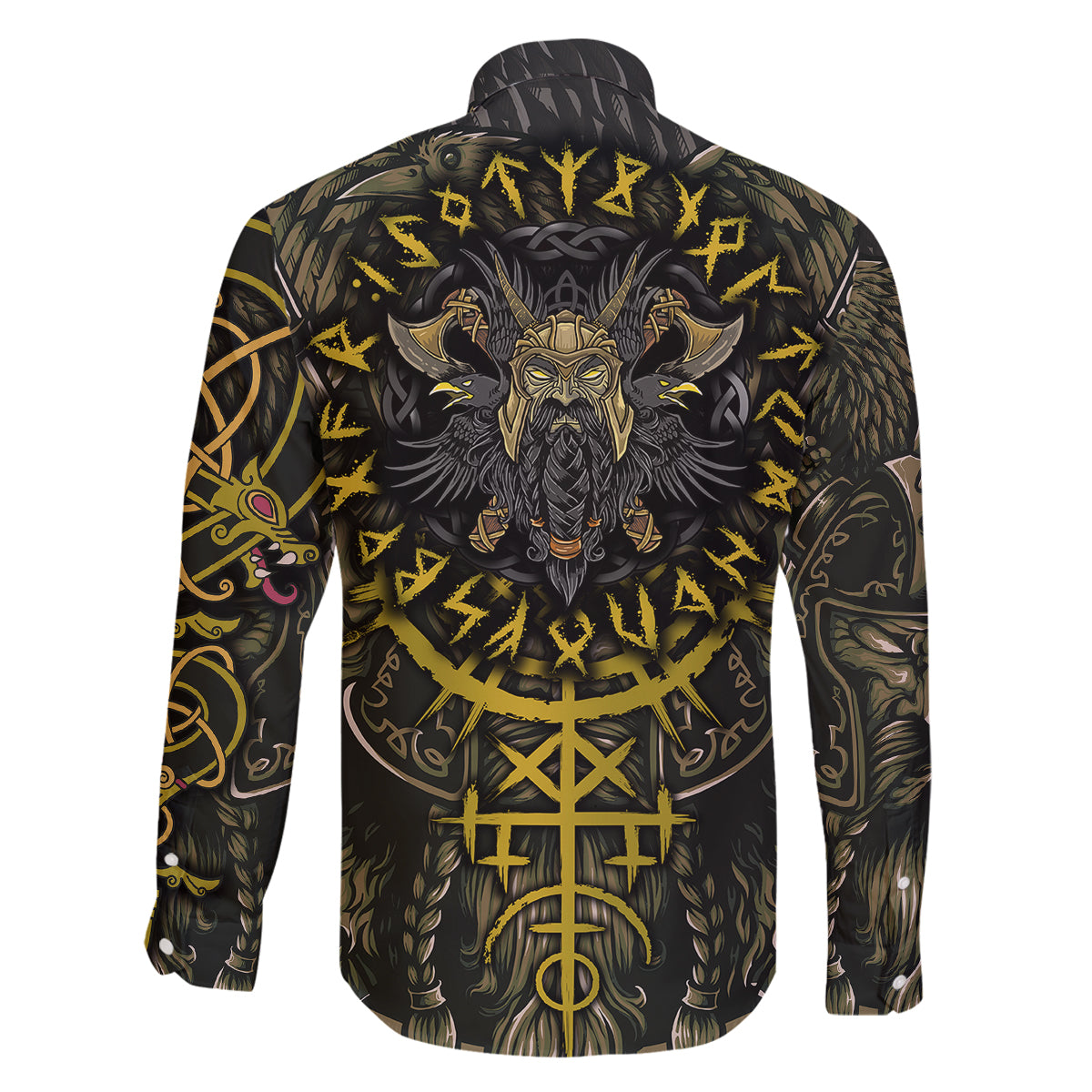 Viking Warrior Family Matching Off Shoulder Short Dress and Hawaiian Shirt - Wonder Print Shop