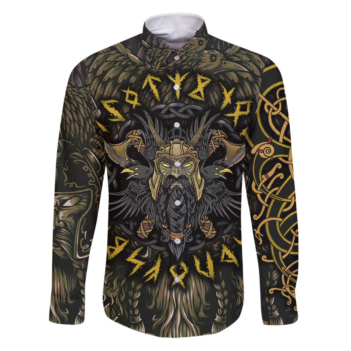 Viking Warrior Family Matching Puletasi Dress and Hawaiian Shirt - Wonder Print Shop