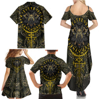 Viking Warrior Family Matching Summer Maxi Dress and Hawaiian Shirt - Wonder Print Shop