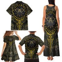 Viking Warrior Family Matching Tank Maxi Dress and Hawaiian Shirt - Wonder Print Shop