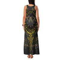 Viking Warrior Family Matching Tank Maxi Dress and Hawaiian Shirt - Wonder Print Shop