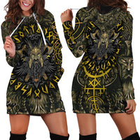 Viking Warrior Hoodie Dress - Wonder Print Shop