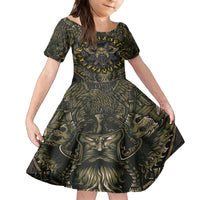 Viking Warrior Kid Short Sleeve Dress - Wonder Print Shop