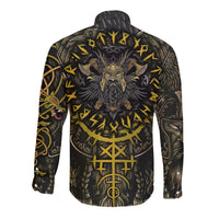 Viking Warrior Long Sleeve Button Shirt - Wonder Print Shop