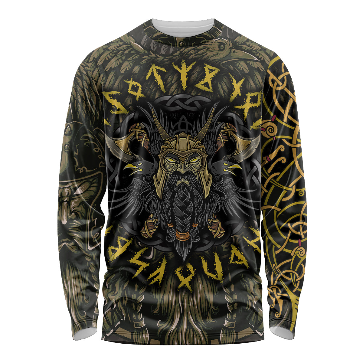 Viking Warrior Long Sleeve Shirt - Wonder Print Shop