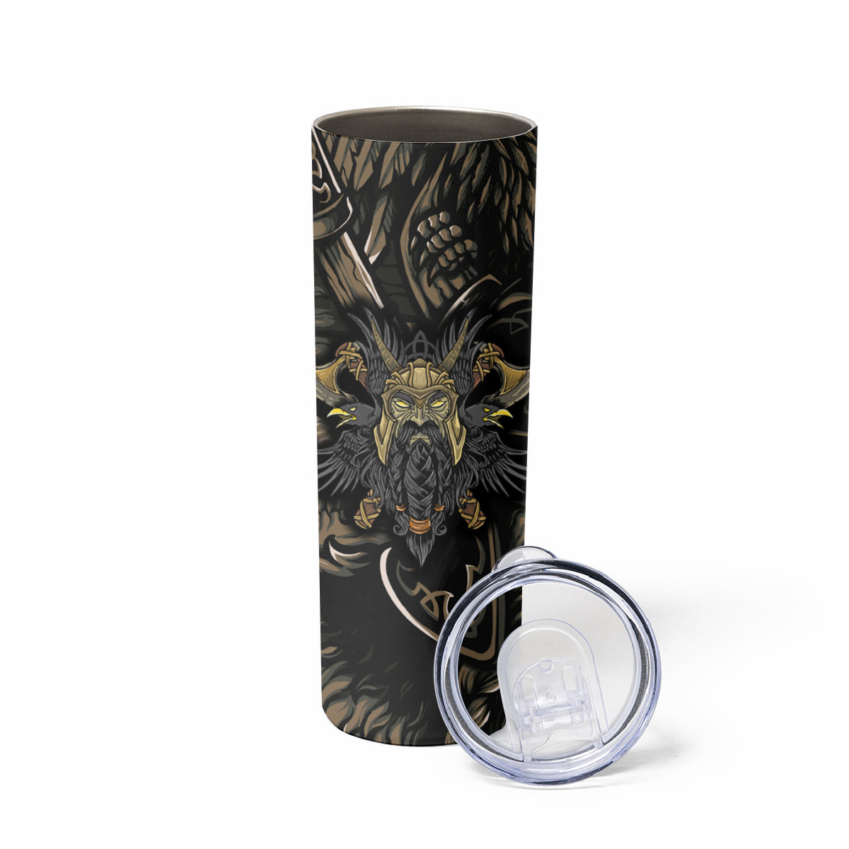 Viking Warrior Skinny Tumbler - Wonder Print Shop