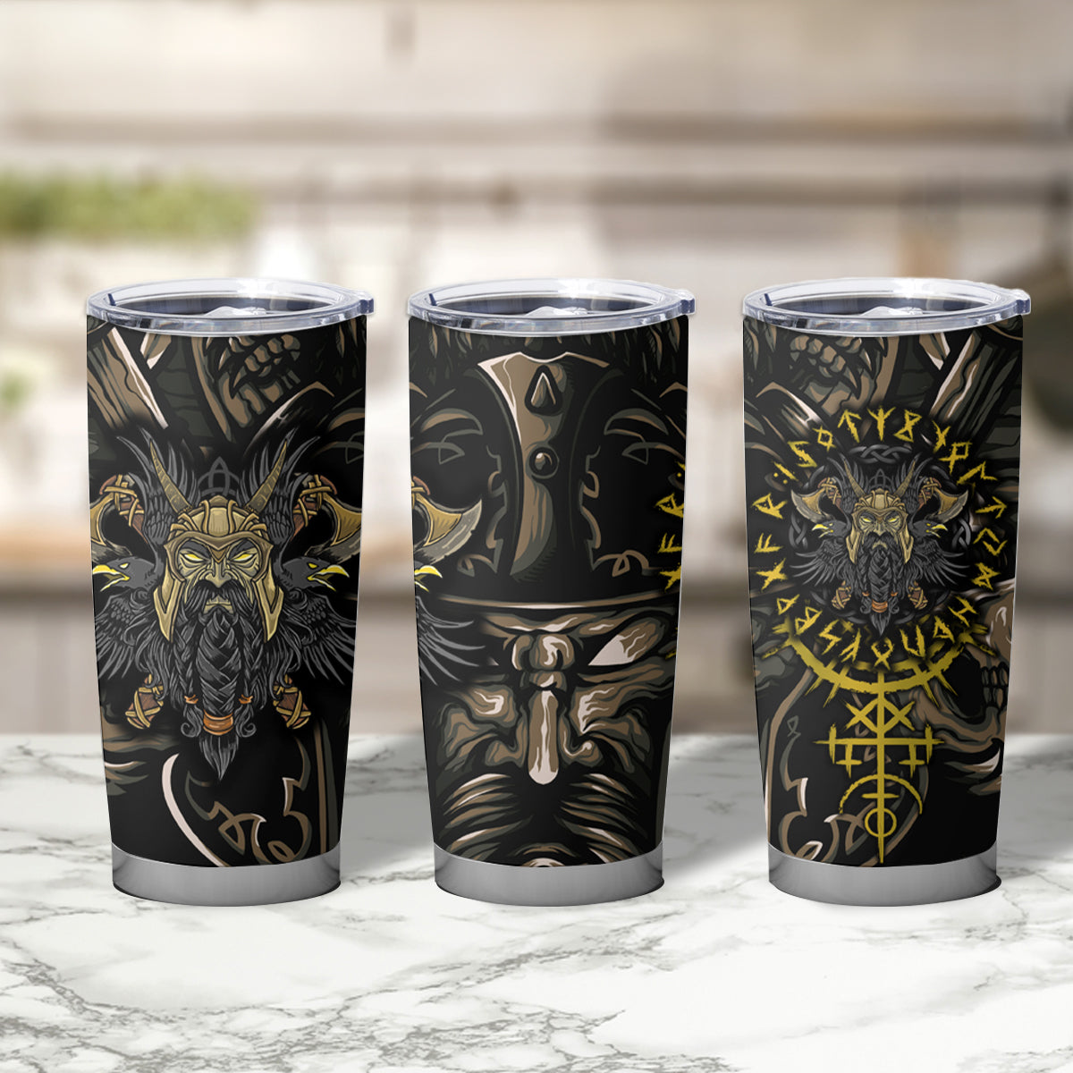 Viking Warrior Tumbler Cup - Wonder Print Shop