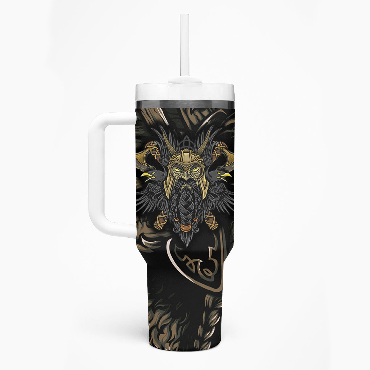 Viking Warrior Tumbler With Handle - Wonder Print Shop