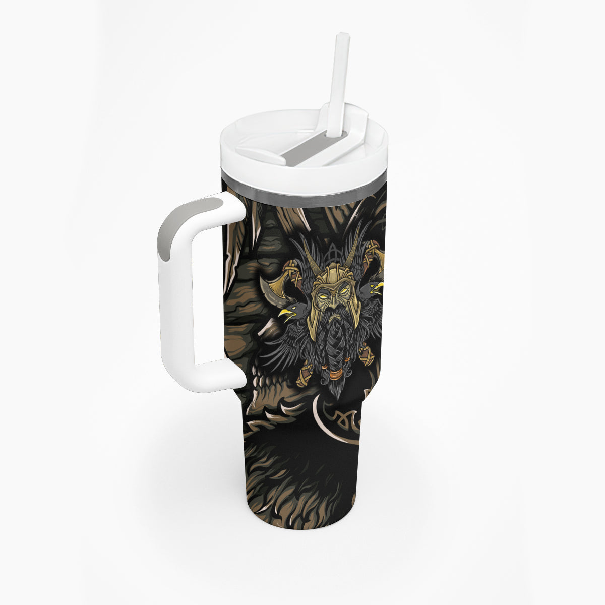 Viking Warrior Tumbler With Handle - Wonder Print Shop