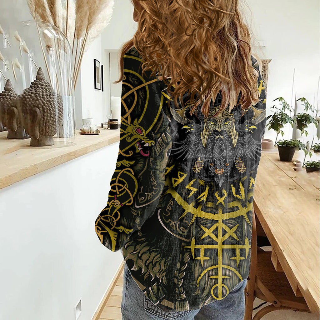 Viking Warrior Women Casual Shirt - Wonder Print Shop