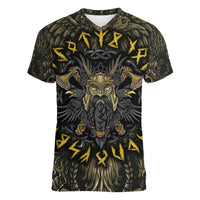 Viking Warrior Women V Neck T Shirt - Wonder Print Shop