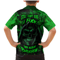 Skull Family Matching Mermaid Dress and Hawaiian Shirt Try Again Tomorrow - Wonder Print Shop