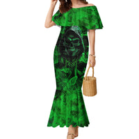 Skull Family Matching Mermaid Dress and Hawaiian Shirt Try Again Tomorrow - Wonder Print Shop