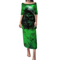 Skull Family Matching Puletasi Dress and Hawaiian Shirt Try Again Tomorrow - Wonder Print Shop