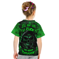 Skull Kid T Shirt Try Again Tomorrow - Wonder Print Shop