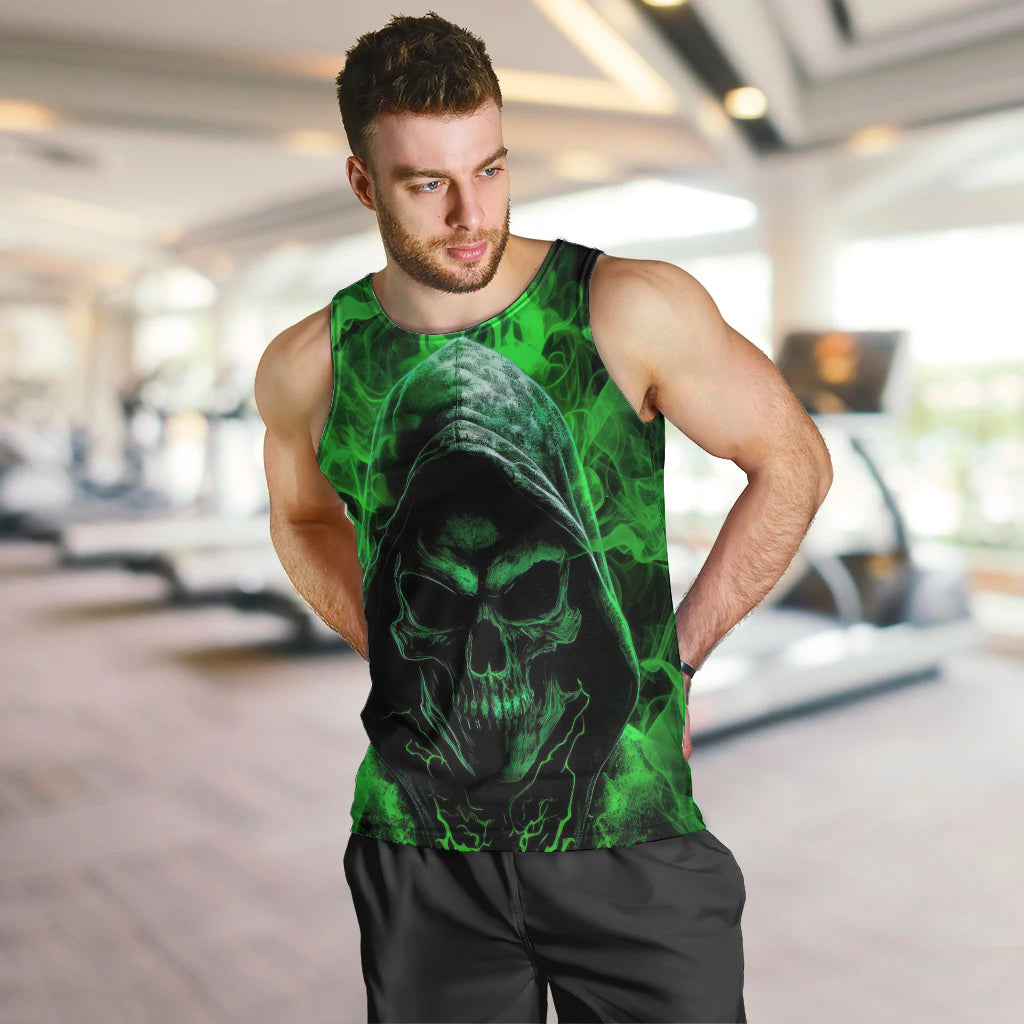 Skull Men Tank Top Try Again Tomorrow - Wonder Print Shop
