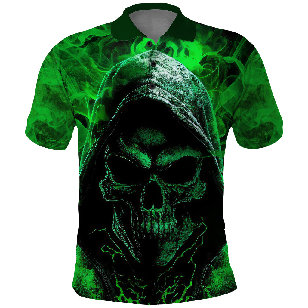 Skull Polo Shirt Try Again Tomorrow - Wonder Print Shop