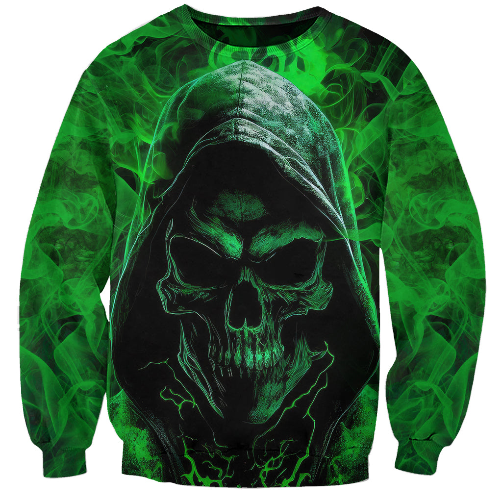 Skull Sweatshirt Try Again Tomorrow - Wonder Print Shop