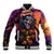 Halloween Skull Baseball Jacket Hello Darkness My Old Friend - Wonder Print Shop