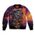 Halloween Skull Bomber Jacket Hello Darkness My Old Friend - Wonder Print Shop