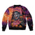 Halloween Skull Bomber Jacket Hello Darkness My Old Friend - Wonder Print Shop