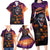 Halloween Skull Family Matching Long Sleeve Bodycon Dress and Hawaiian Shirt Hello Darkness My Old Friend - Wonder Print Shop