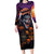 Halloween Skull Family Matching Long Sleeve Bodycon Dress and Hawaiian Shirt Hello Darkness My Old Friend - Wonder Print Shop