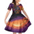 Halloween Skull Family Matching Off Shoulder Short Dress and Hawaiian Shirt Hello Darkness My Old Friend - Wonder Print Shop
