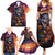 Halloween Skull Family Matching Summer Maxi Dress and Hawaiian Shirt Hello Darkness My Old Friend - Wonder Print Shop