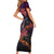 Halloween Skull Short Sleeve Bodycon Dress Hello Darkness My Old Friend - Wonder Print Shop