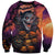Halloween Skull Sweatshirt Hello Darkness My Old Friend - Wonder Print Shop