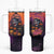 Halloween Skull Tumbler With Handle Hello Darkness My Old Friend - Wonder Print Shop