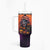 Halloween Skull Tumbler With Handle Hello Darkness My Old Friend - Wonder Print Shop