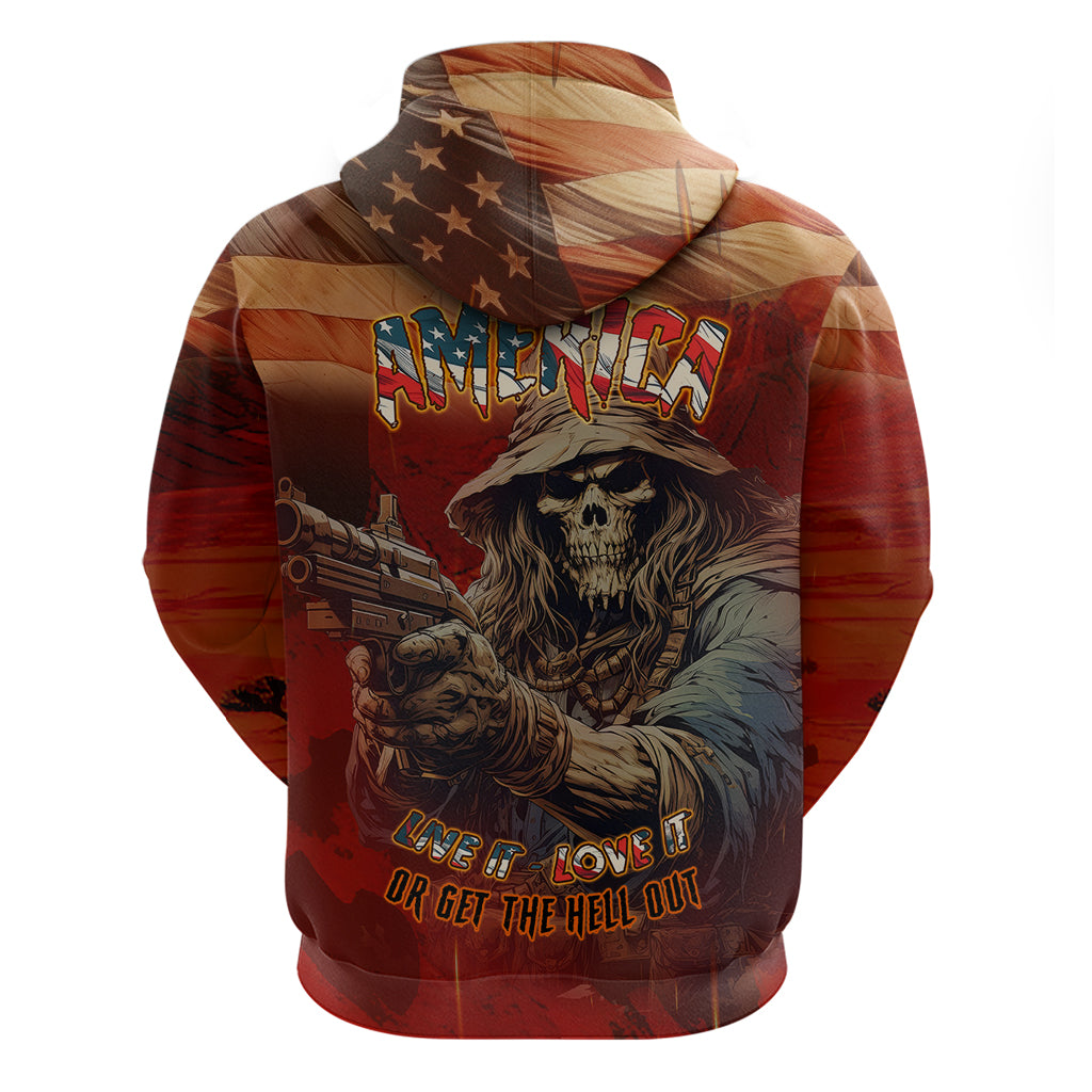 America Live It - Love It Or Get The Hell Out Hoodie - Wonder Print Shop