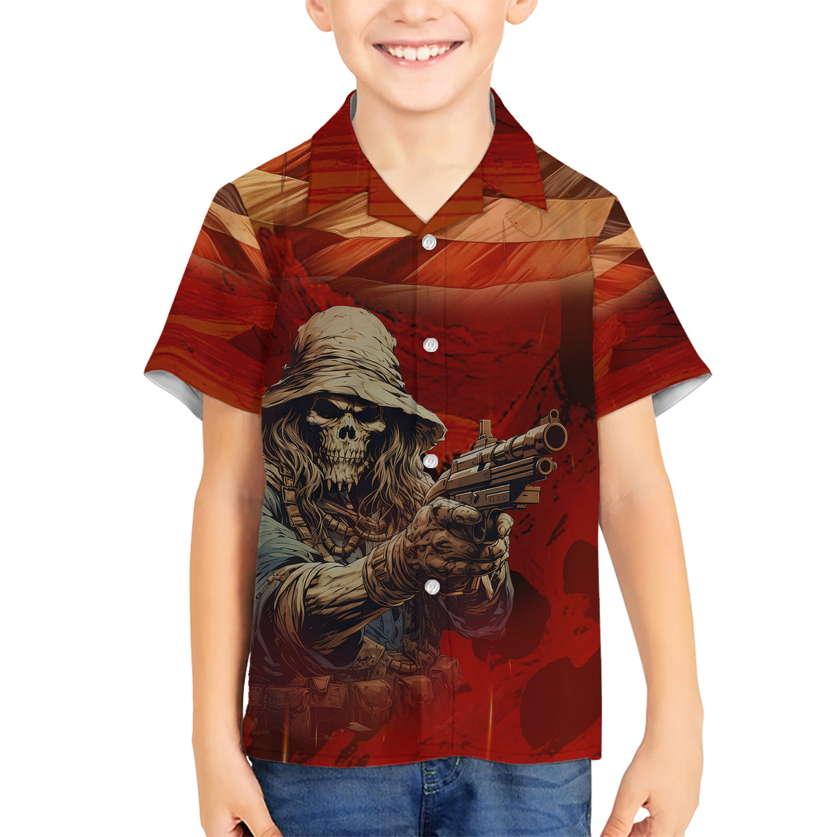 America Live It - Love It Or Get The Hell Out Kid Hawaiian Shirt - Wonder Print Shop