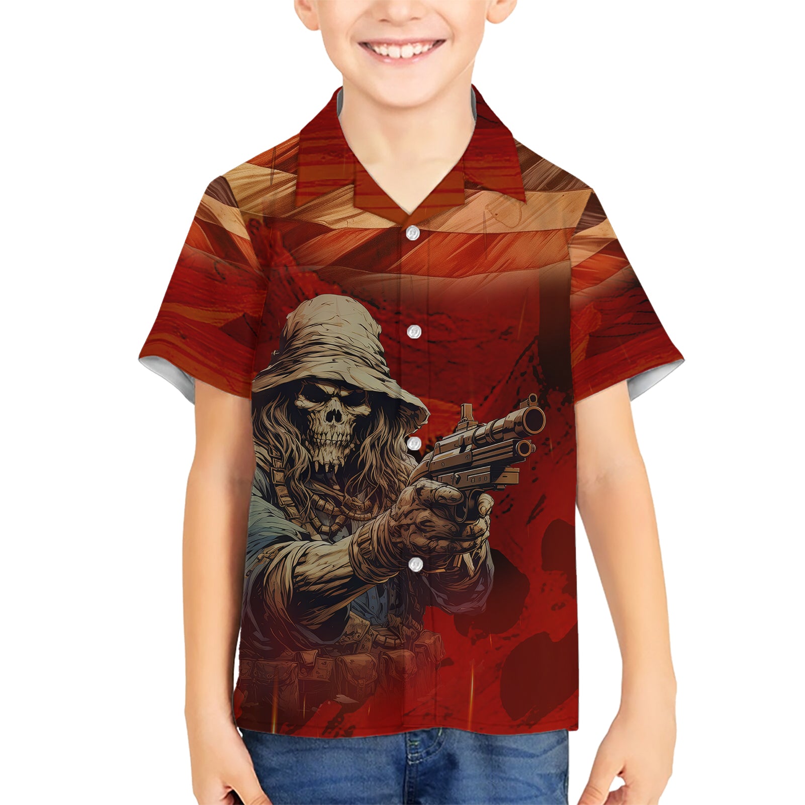America Live It - Love It Or Get The Hell Out Kid Hawaiian Shirt - Wonder Print Shop