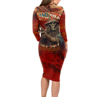 America Live It - Love It Or Get The Hell Out Long Sleeve Bodycon Dress - Wonder Print Shop