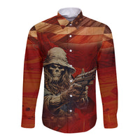 America Live It - Love It Or Get The Hell Out Long Sleeve Button Shirt - Wonder Print Shop