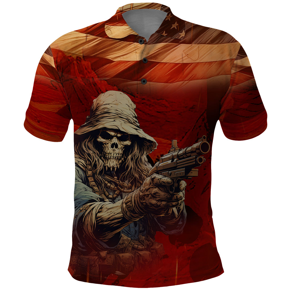 America Live It - Love It Or Get The Hell Out Polo Shirt - Wonder Print Shop